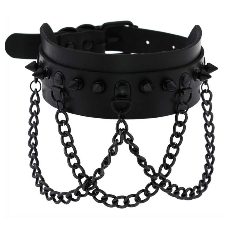 Joy Jewels Collier à pointes Piky Noir